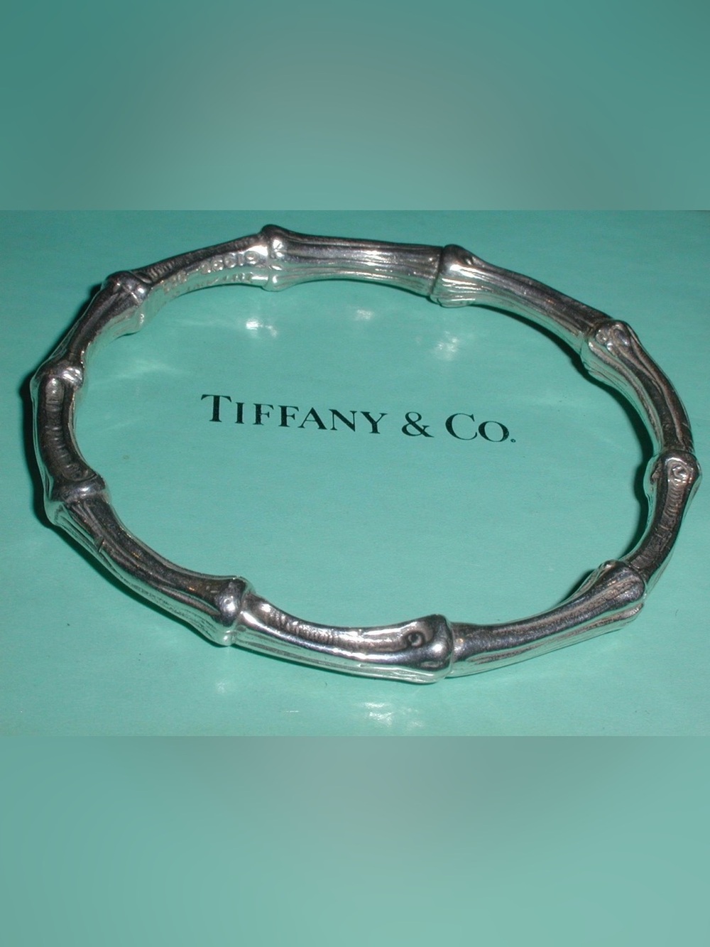 1996 Tiffany & Co. Sterling Silver Bamboo-Style Bangle